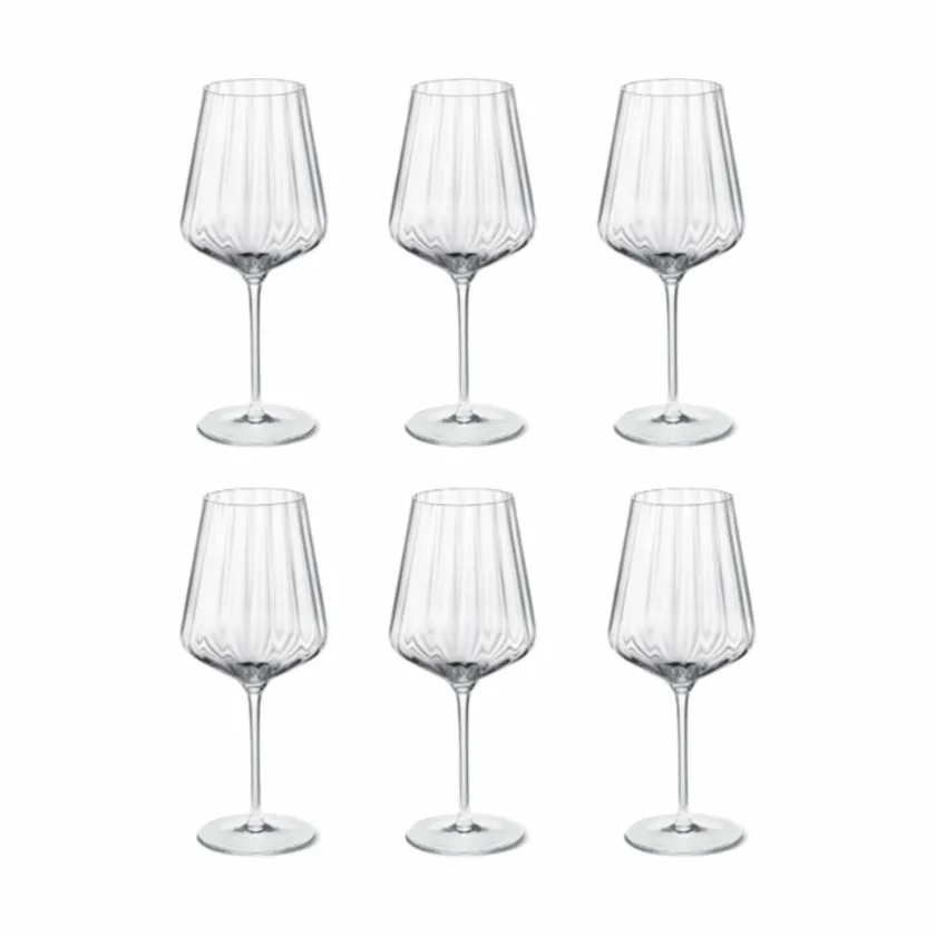 Georg Jensen Hvidvinsglas Bernadotte - 6 stk.