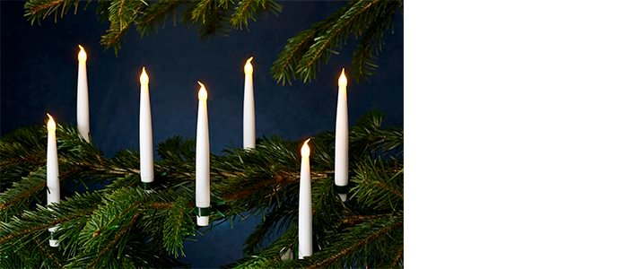 Juletræslys led