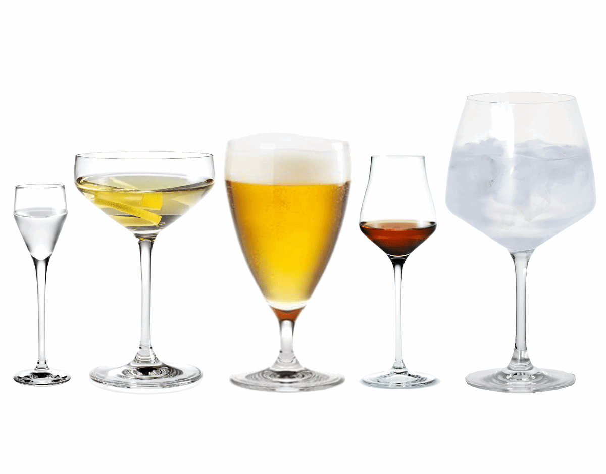 Vælg de rigtige glas til middagen og få en god smagsoplevelse