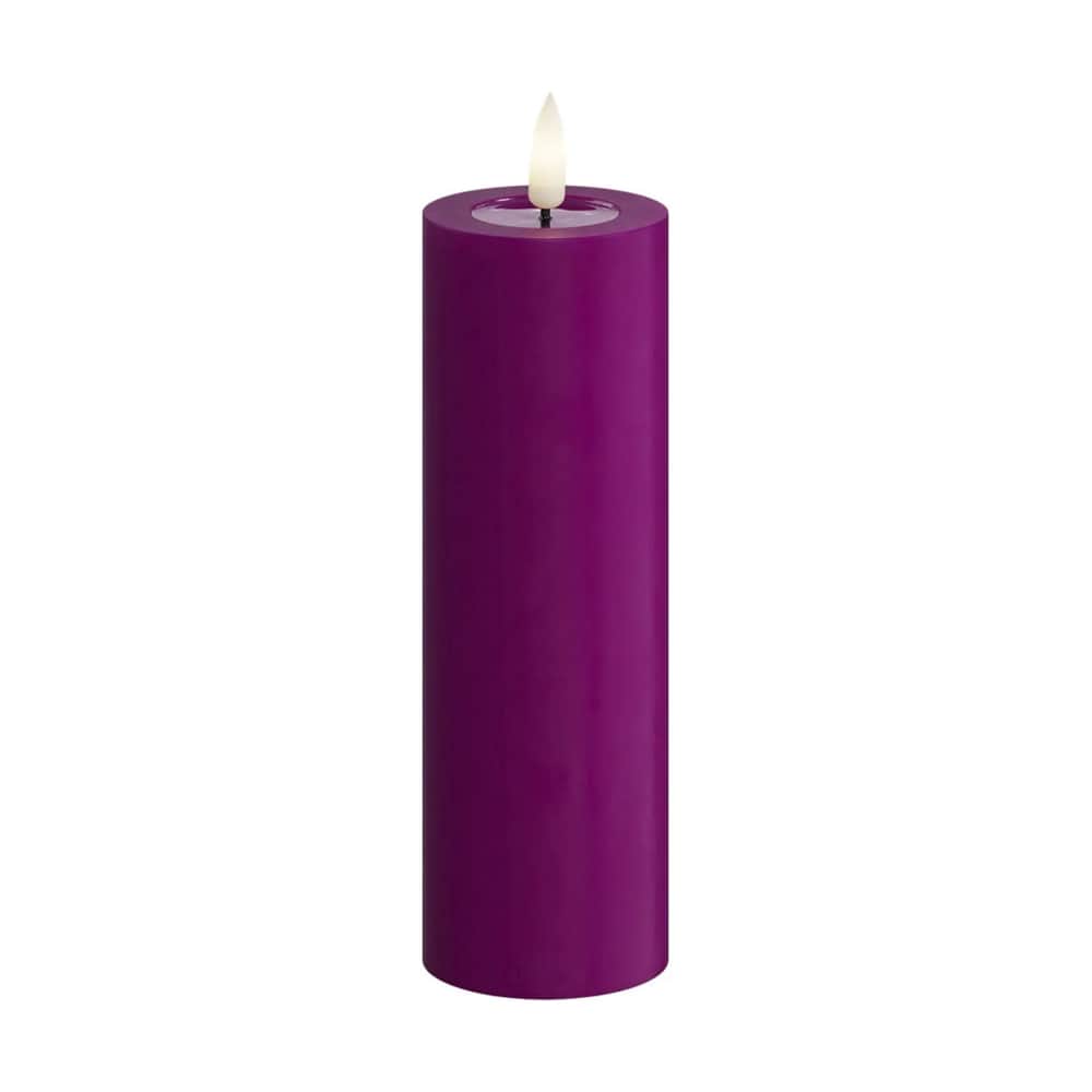 Real Flame LED Bloklys, violet, large