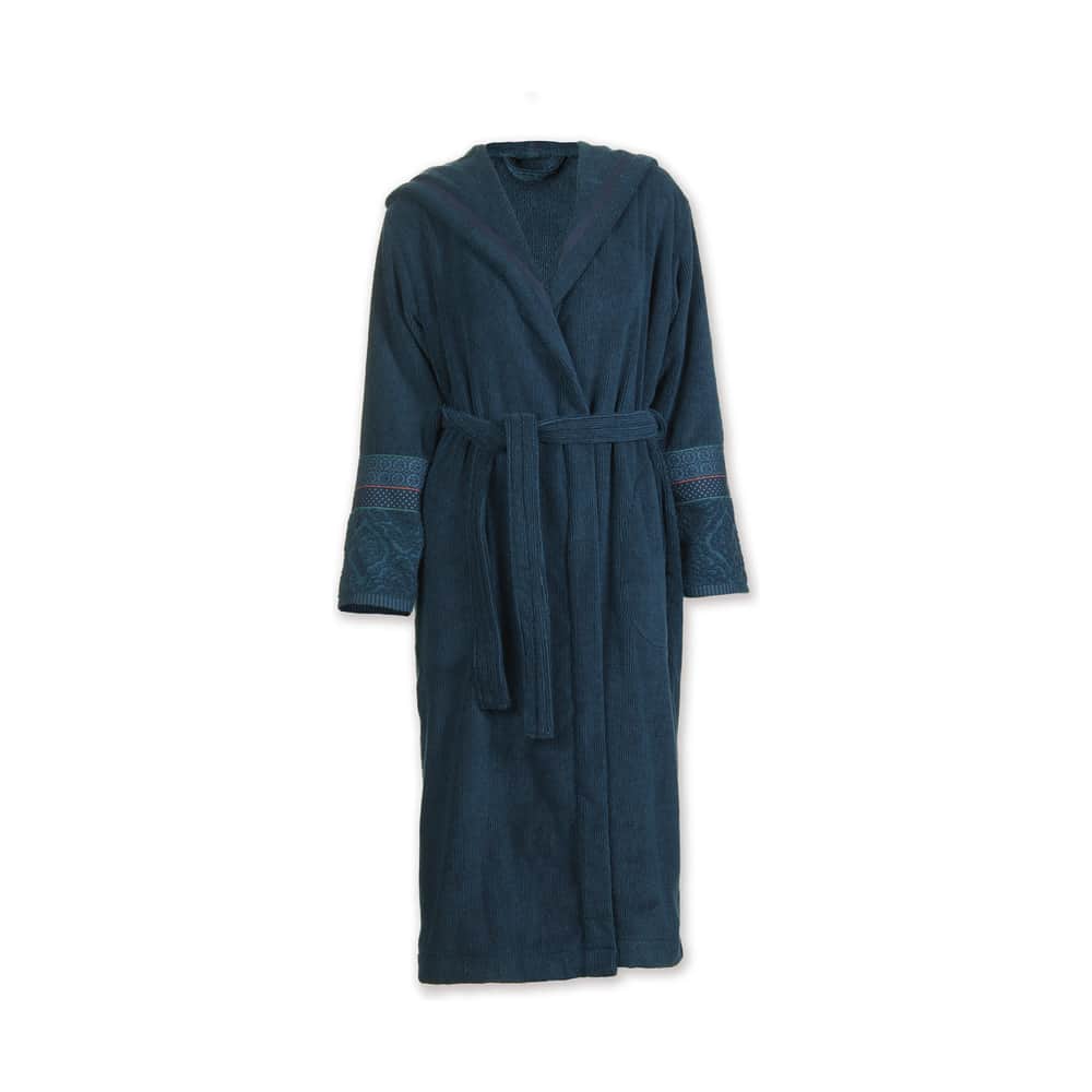 Soft Zellige Badekåbe, dark blue, large
