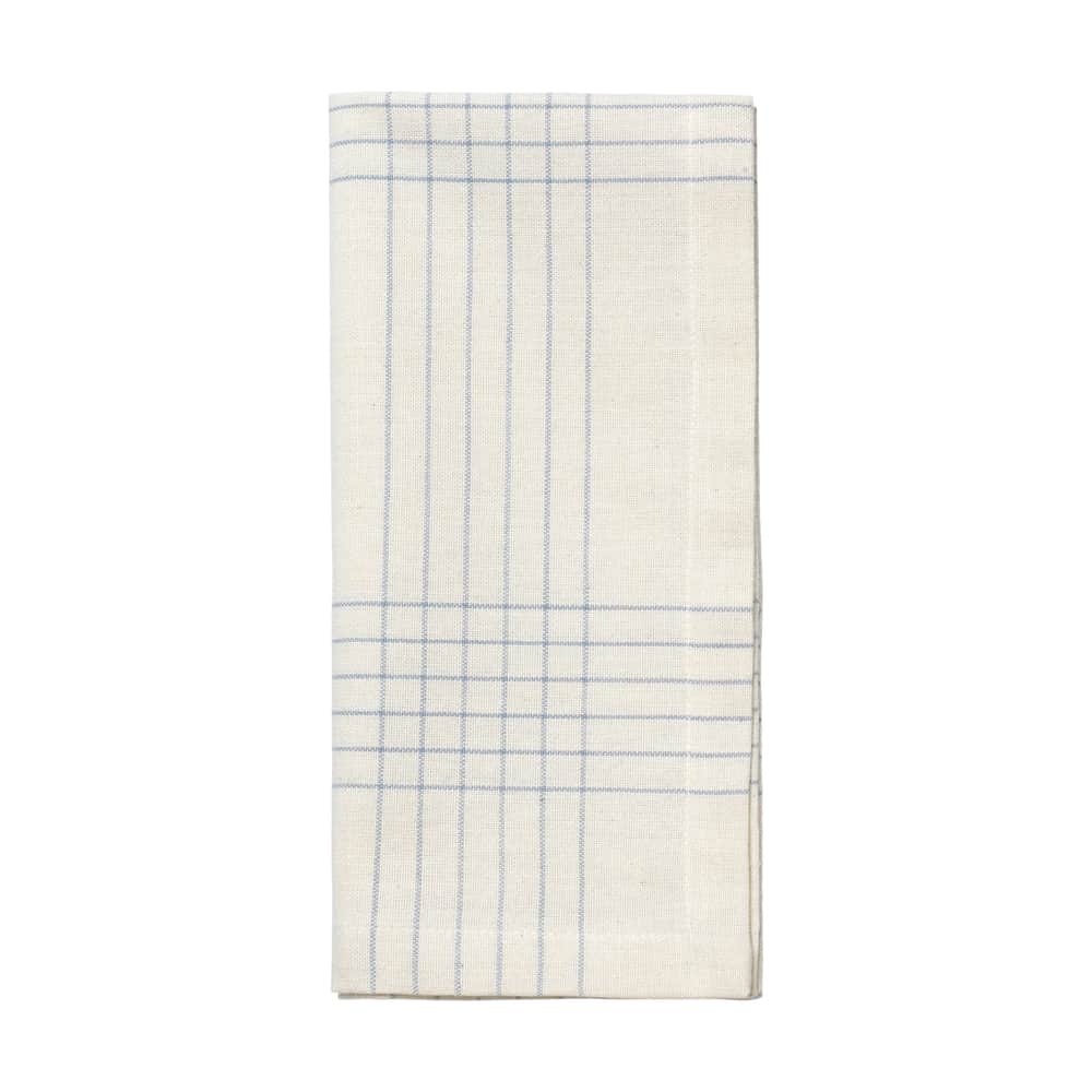 Alice Stofserviet, dusty blue/natural, large