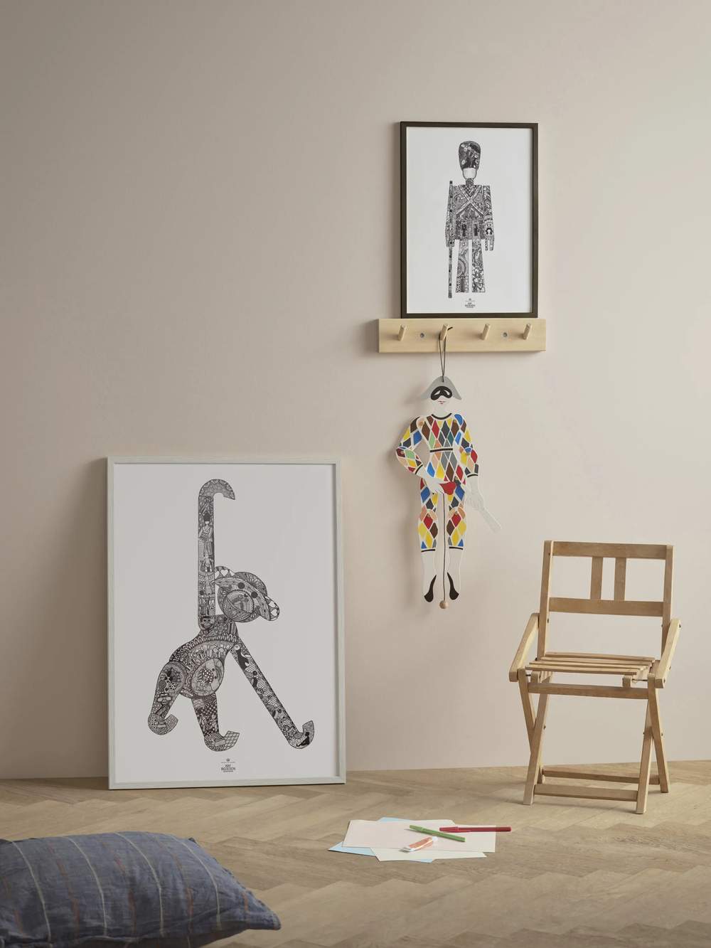 Plakat - Garder, sort/hvid, large