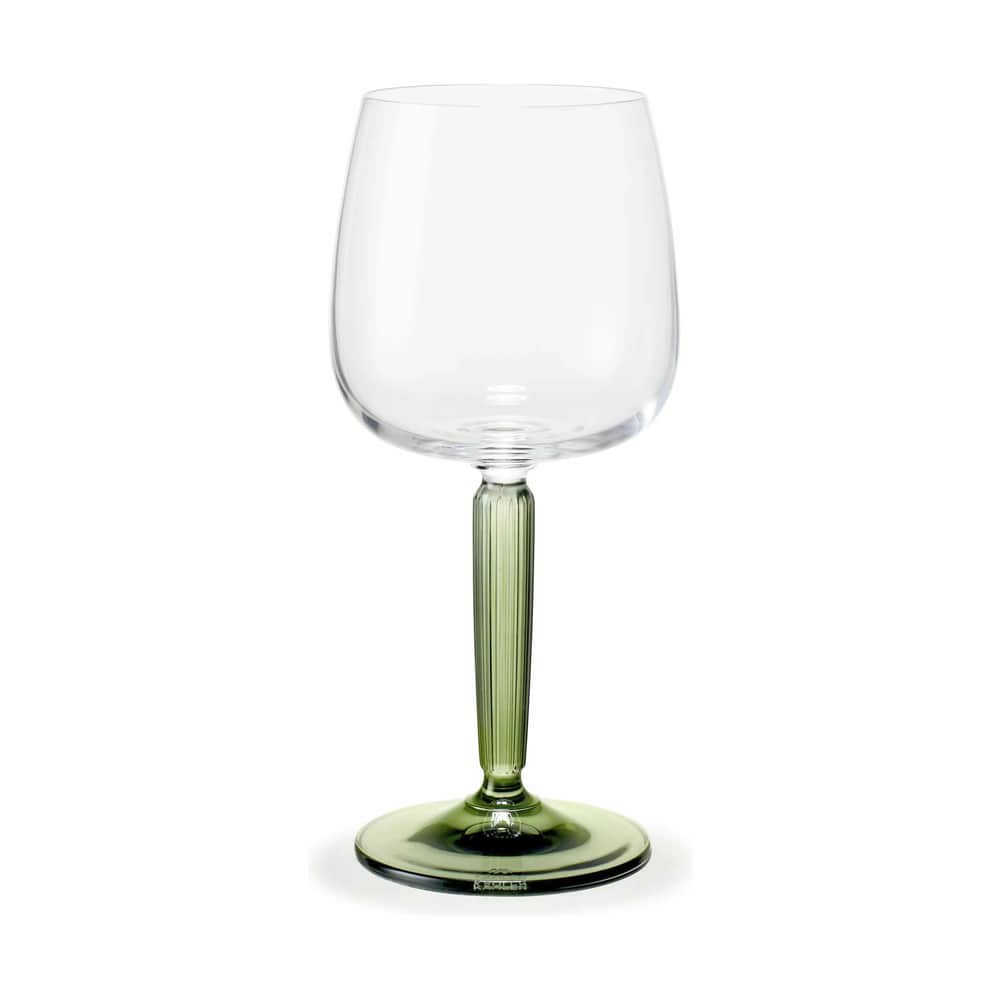 Kähler - Hvidvinsglas - 2 stk. - 35 - Glas - Grøn Imerco