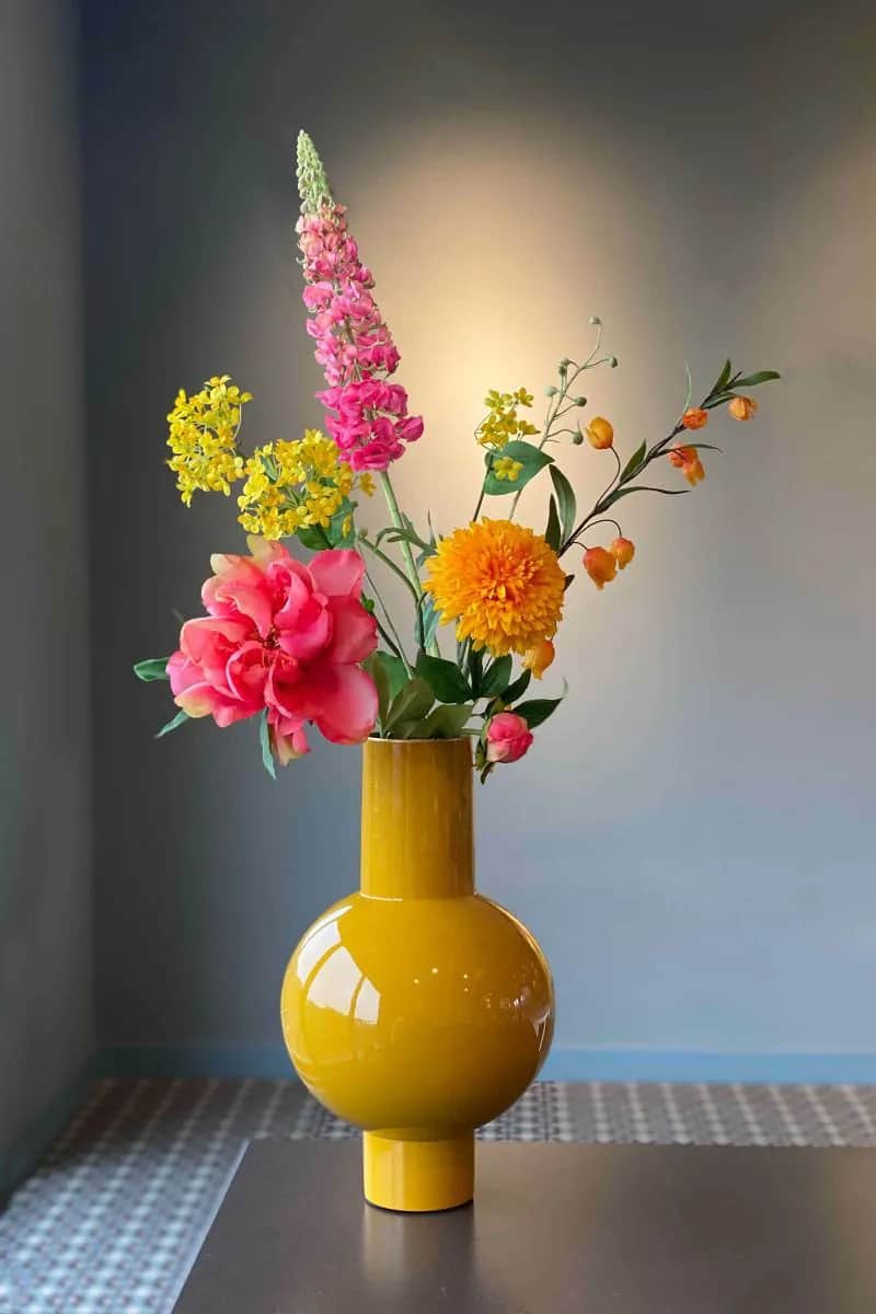 Vase, yellow ochre, large