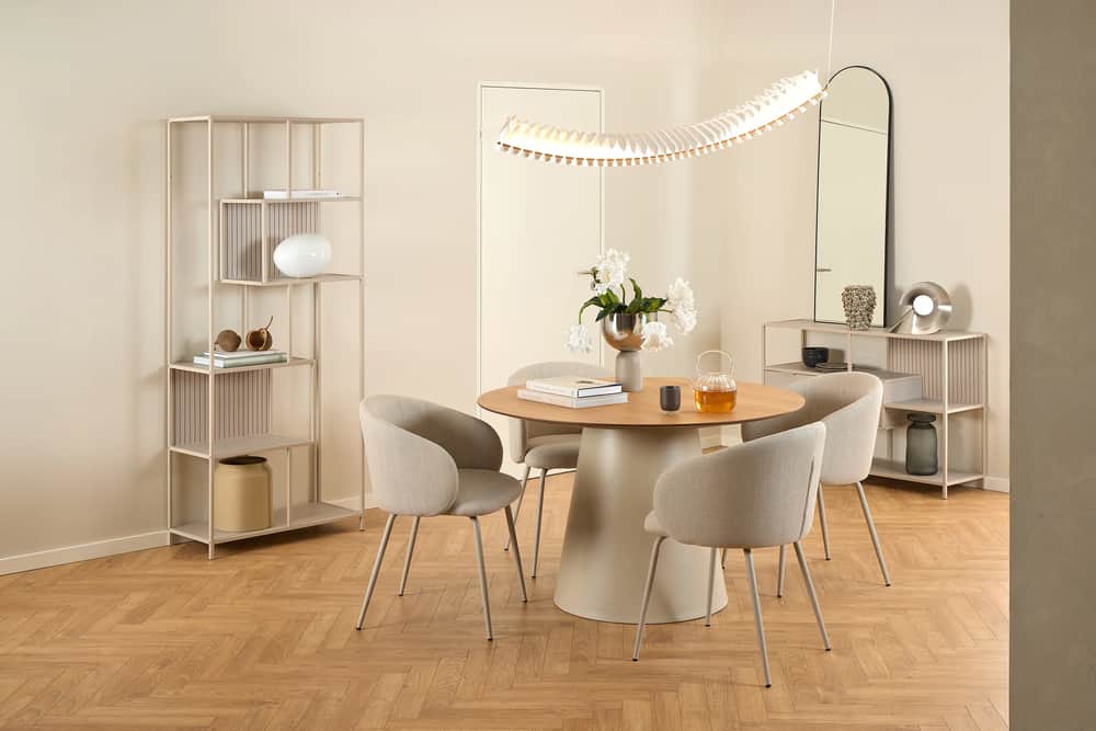 Eleanor Spisebordsstol - 2 stk, beige/grå, large