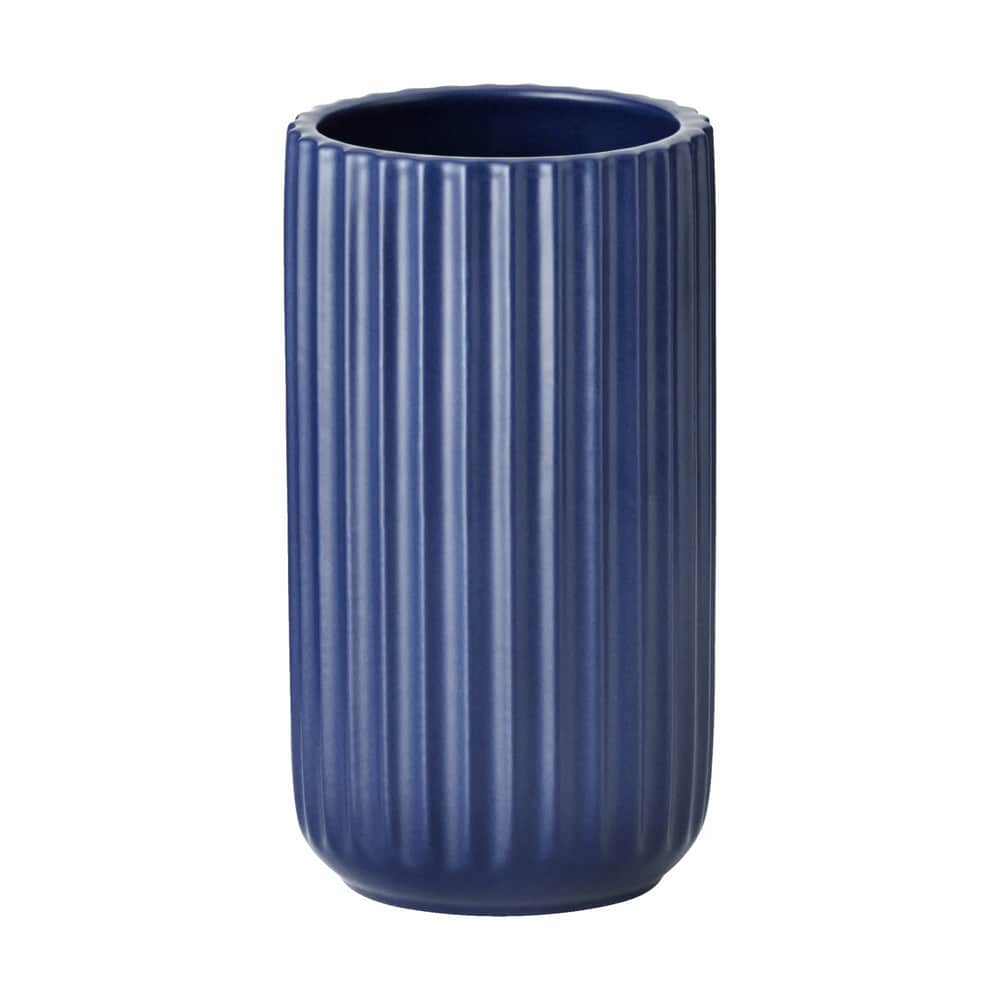 Lyngby - Lyngby Vase H 15 cm - Porcelæn Mat blå Imerco