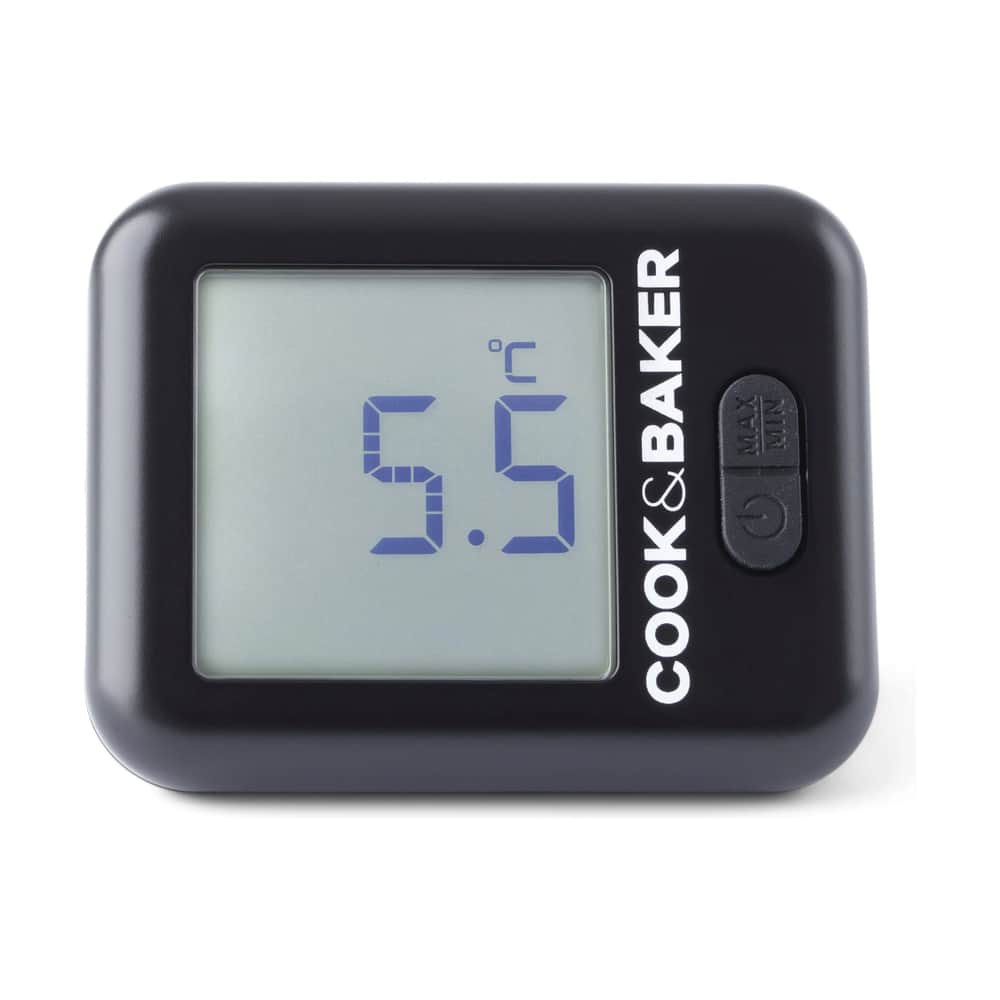 Køleskabstermometer, sort, large