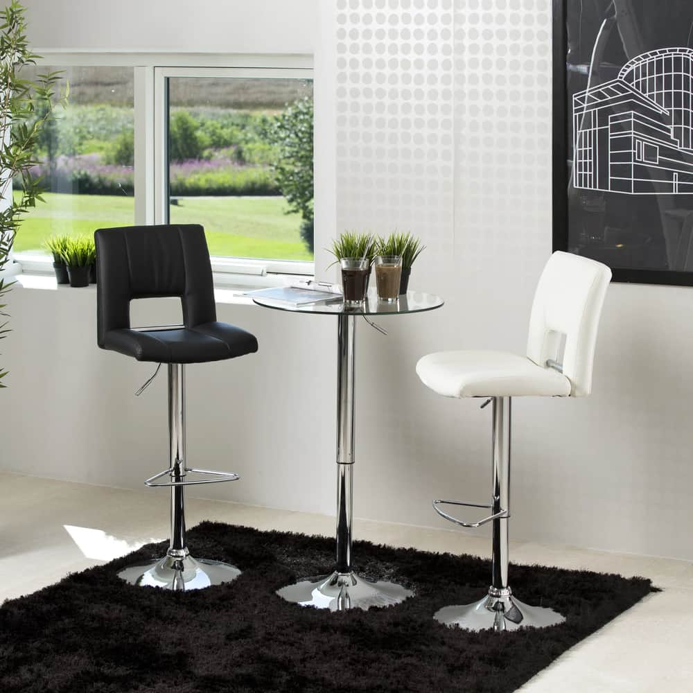 Sylvia Barstol - 2 stk., hvid, large