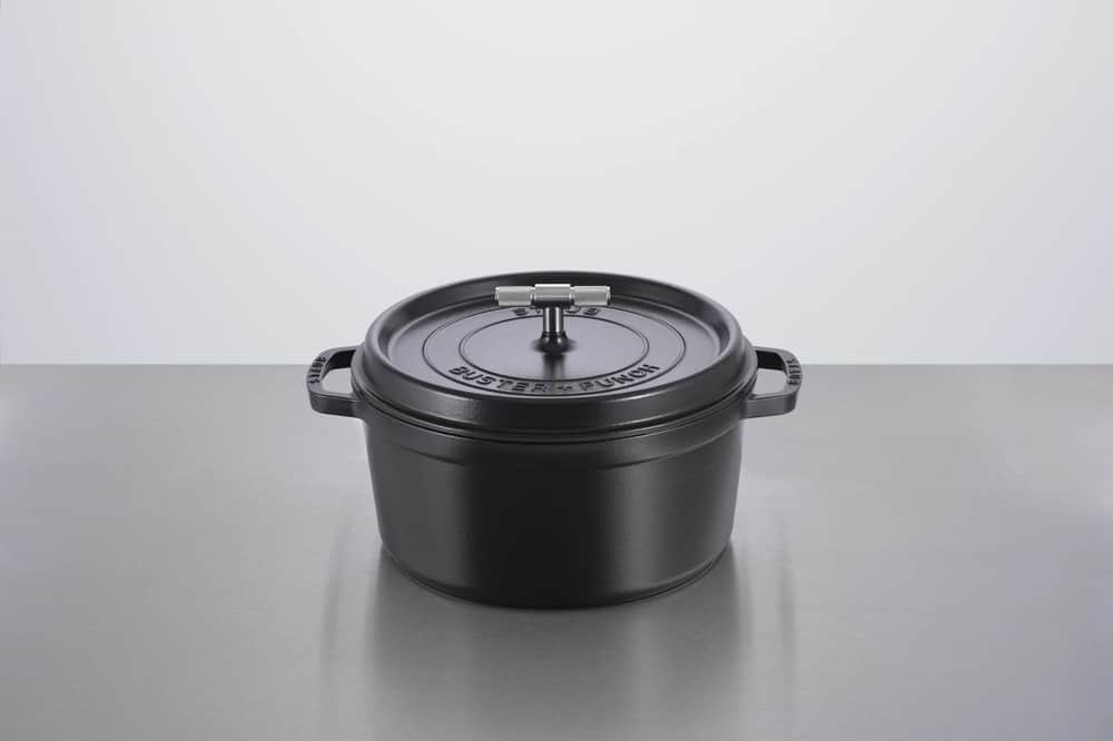 La Cocotte, sort/sølvfarvet, large