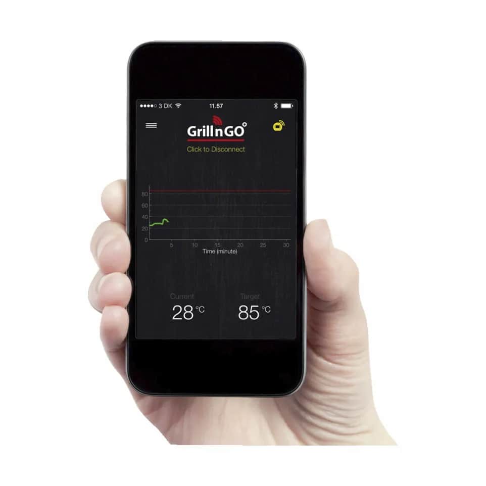 GRILL'N'GO Stegetermometer - Trådløs Bluetooth - Brug via App - Inkl. batterier | Imerco