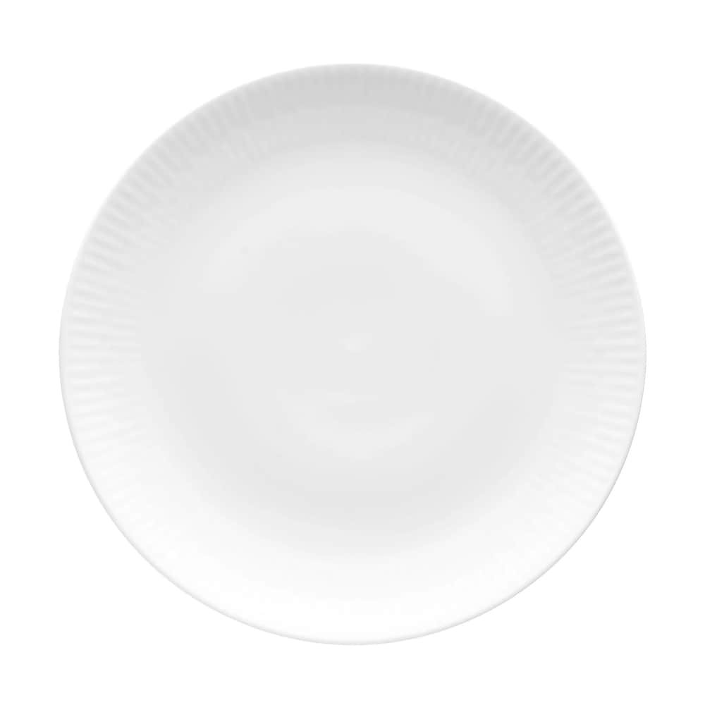 Relief Frokosttallerken - 4 stk., hvid, large