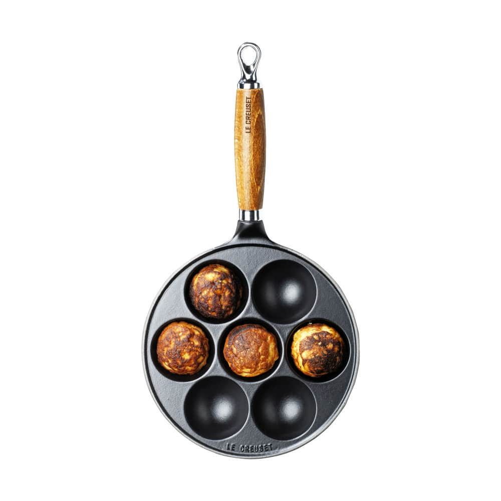 Le Creuset - Æbleskivepande - 7 - Støbejern - Matte Black | Imerco