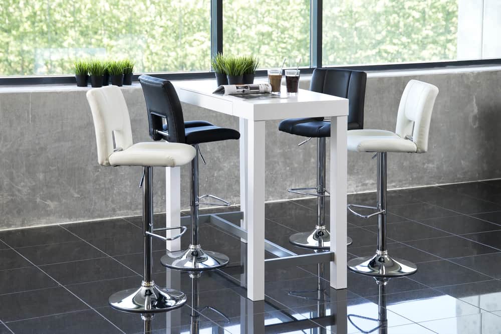 Sylvia Barstol - 2 stk., hvid, large