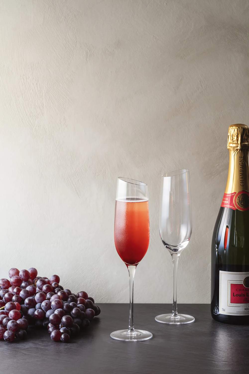 Champagneglas, klar, large