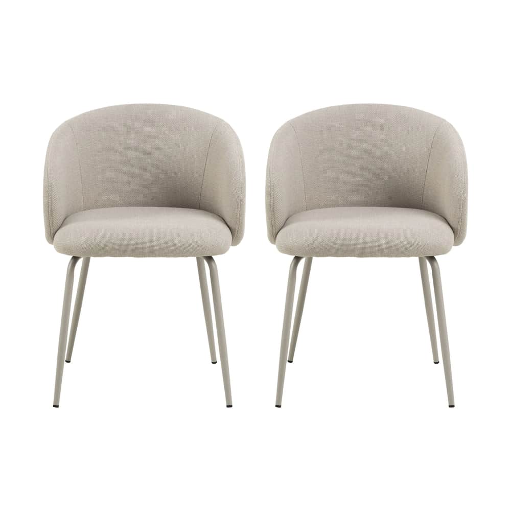 Eleanor Spisebordsstol - 2 stk, beige/grå, large