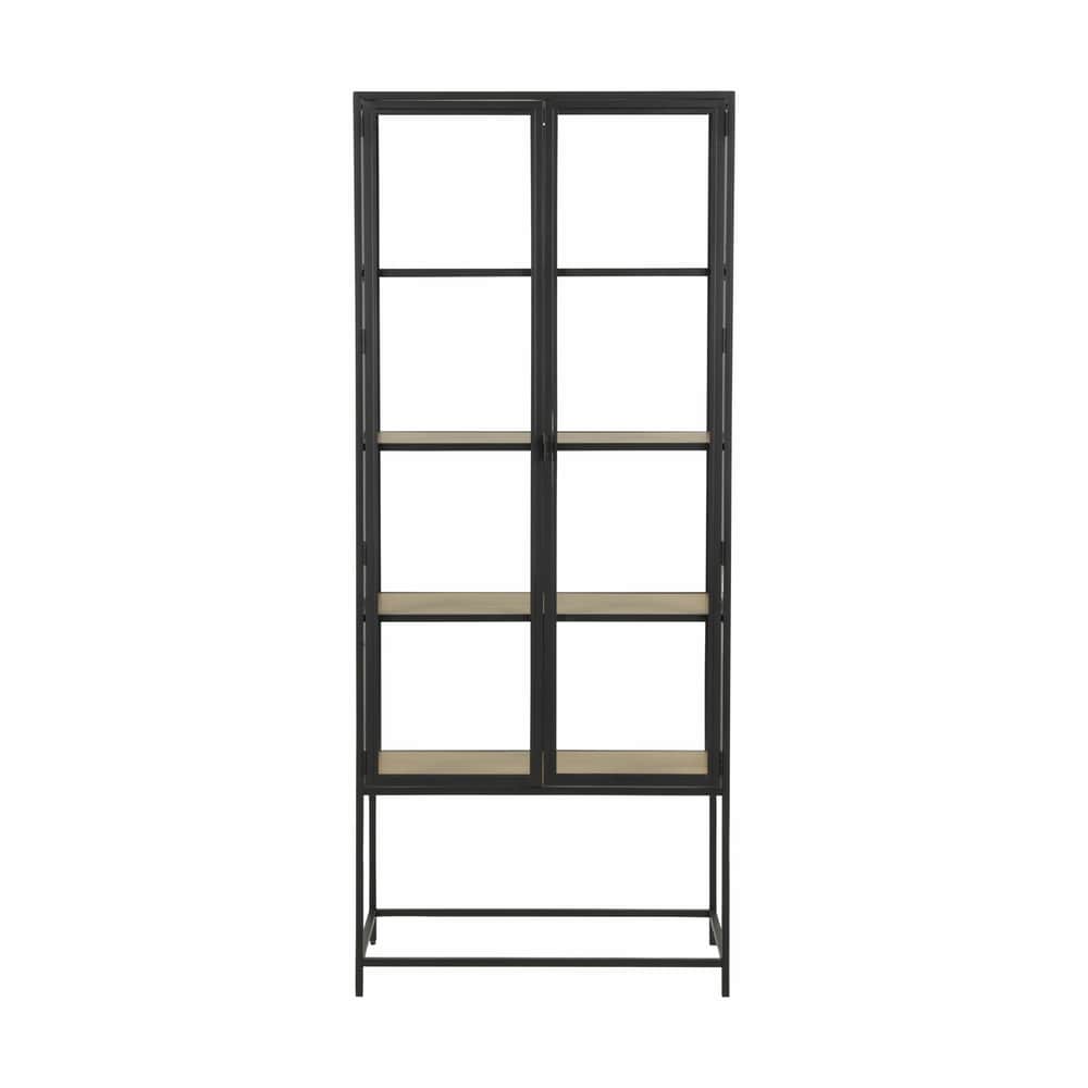 Seaford Vitrine, sort/natur, large