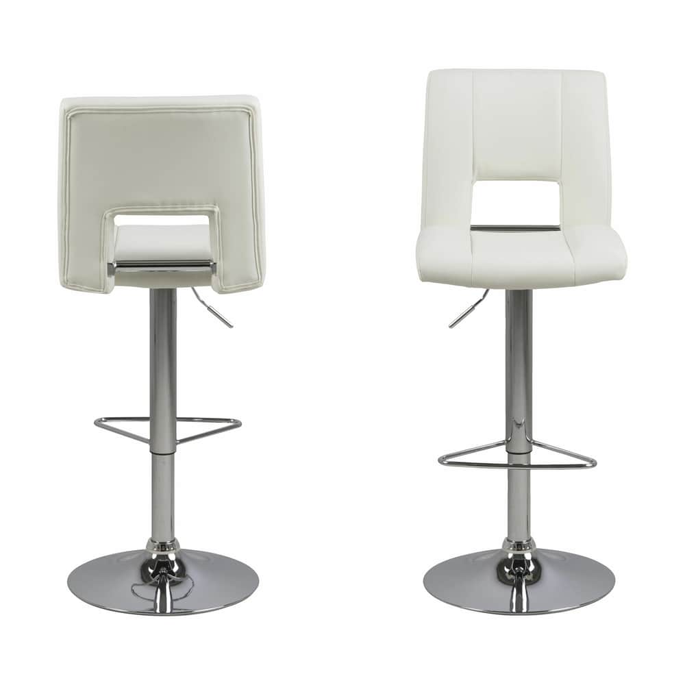 Sylvia Barstol - 2 stk., hvid, large