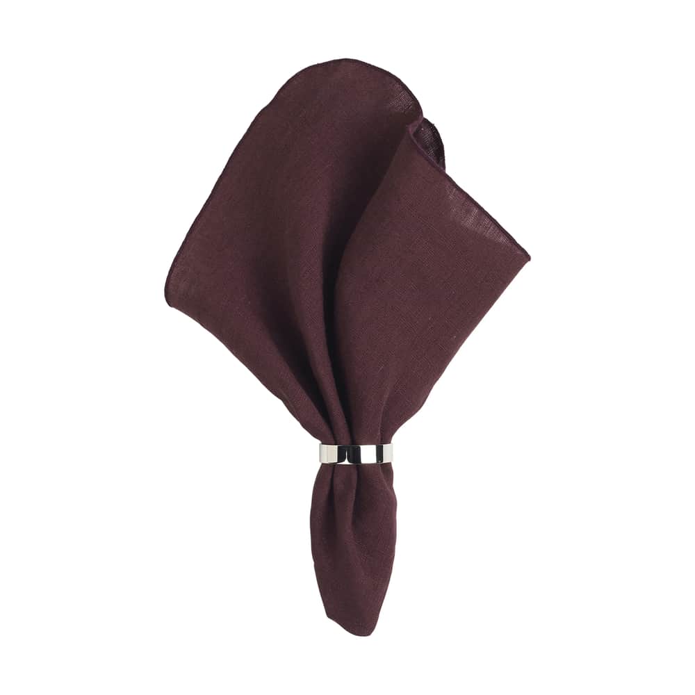 Gracie Stofserviet, aubergine, large