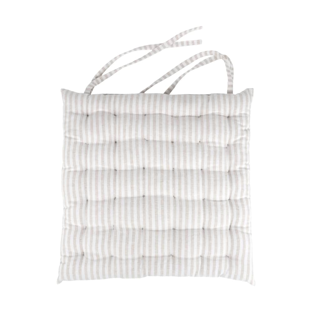 Siddehynde, beige striber, large