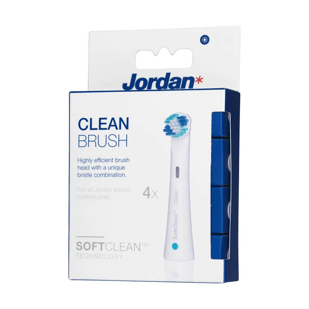 Jordan TBRF-4XC LØSE TANDBØRSTER - til de elektriske tandbørster i Clean-serien fra Jordan |