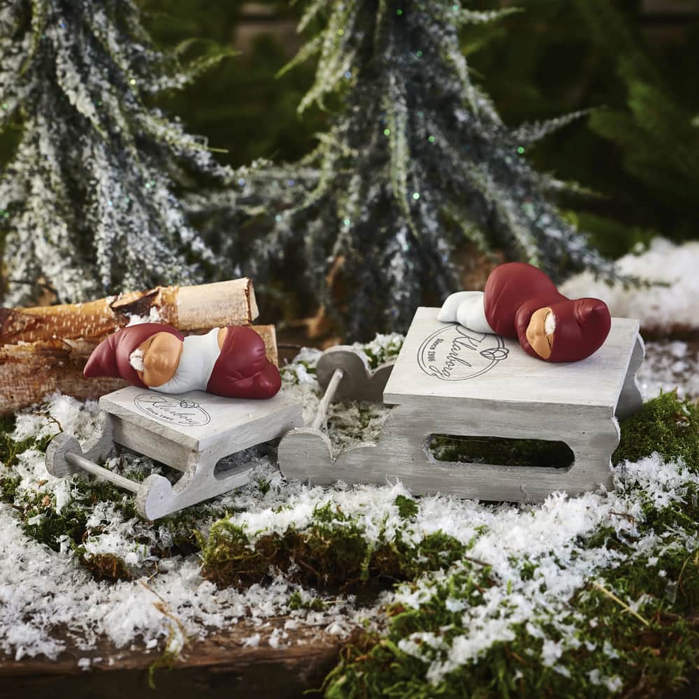 Klarborg julefigurer Slæde Lille