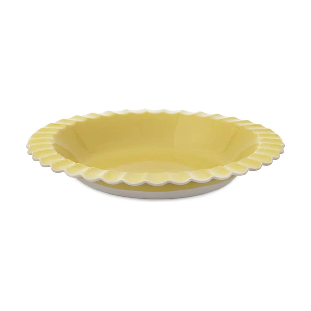 Serveringsskål, gul, large