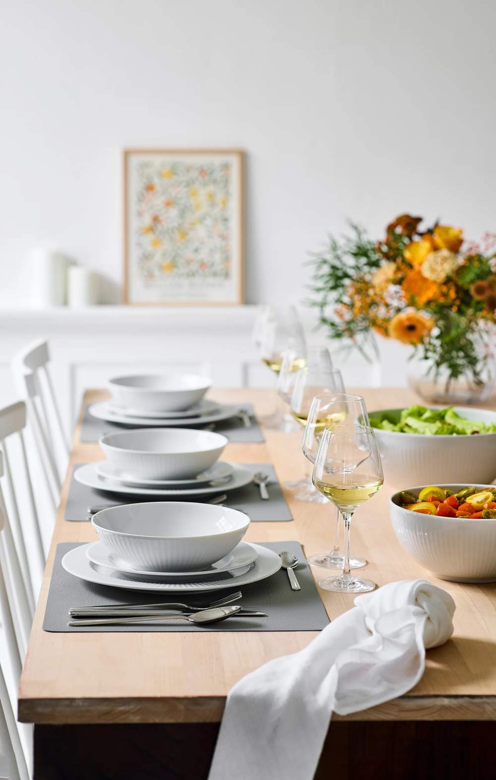 Legio Nova Frokosttallerken, hvid, large