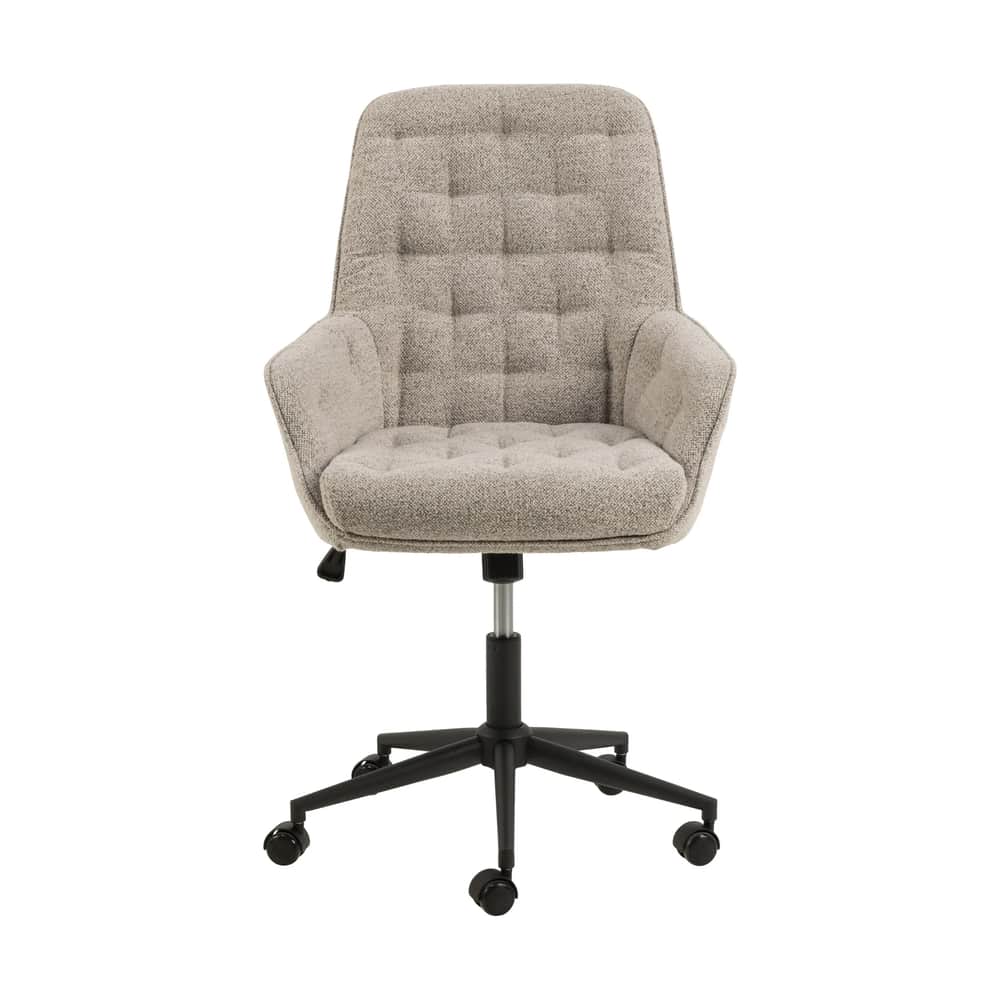 Erik Skrivebordsstol, beige / mat sort, large