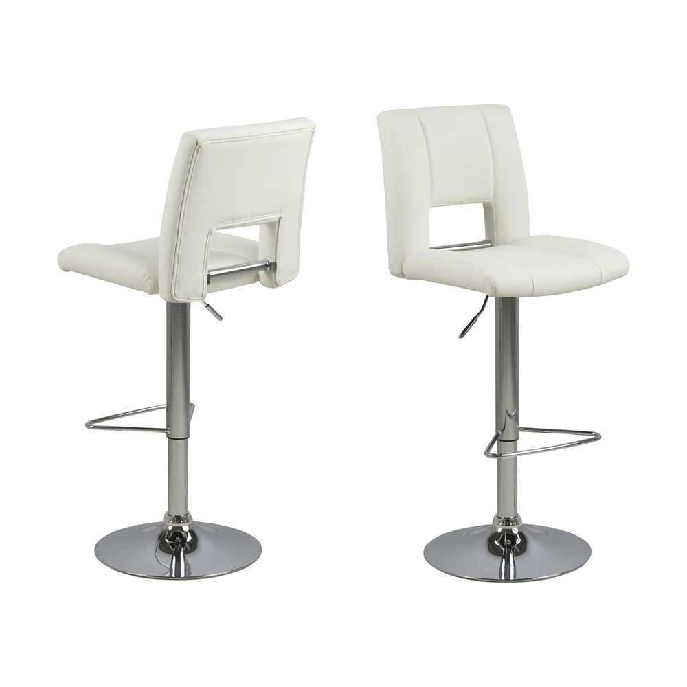 Sylvia Barstol - 2 stk., hvid, large