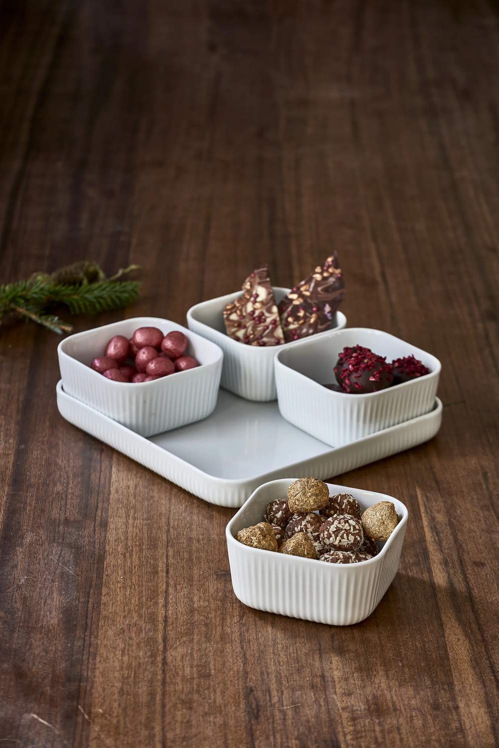 Eva Trio Pizzateller 31,5 Cm - Weißer Porzellanteller Mit Erhöhtem Rand