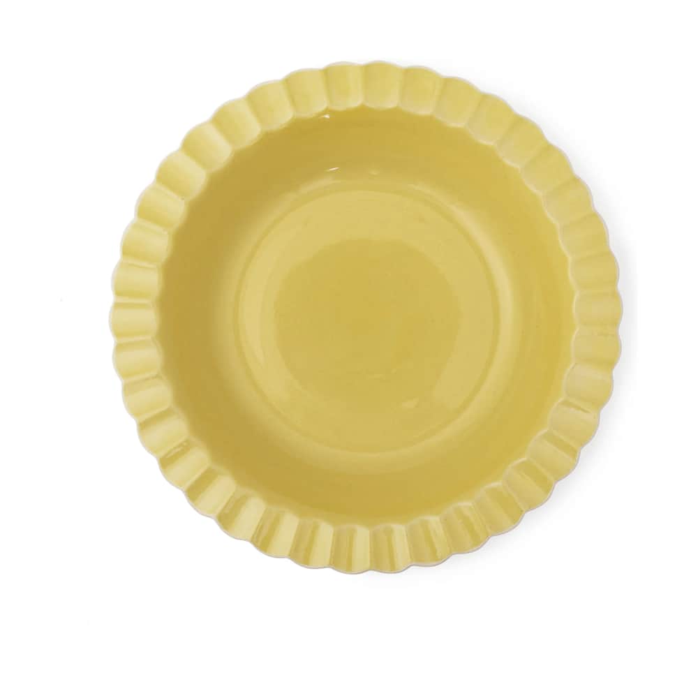 Serveringsskål, gul, large