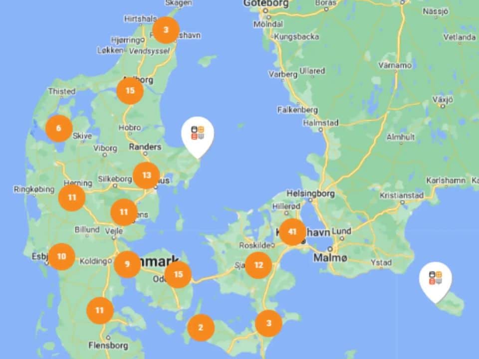 Imercobutikker på danmarkskort