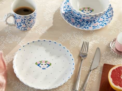 Morgenmad med Dora stellet fra Bjørn Wiinblad