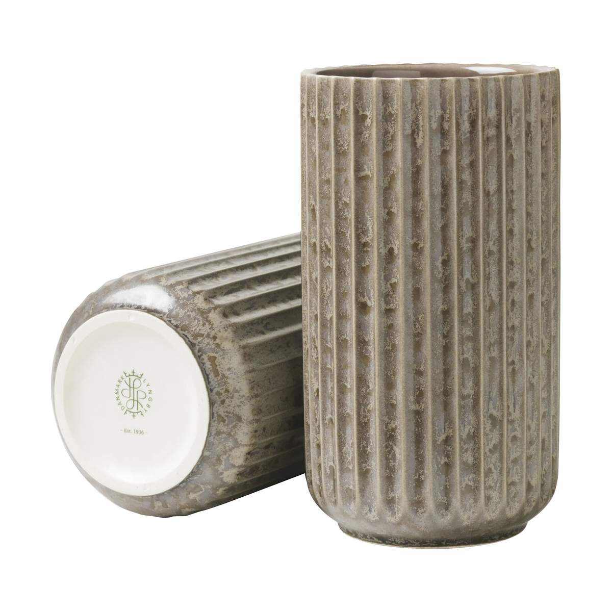 Køb Radiance Vase fra Lyngby Porcelæn H 15 cm - Fajance - Grå | Imerco