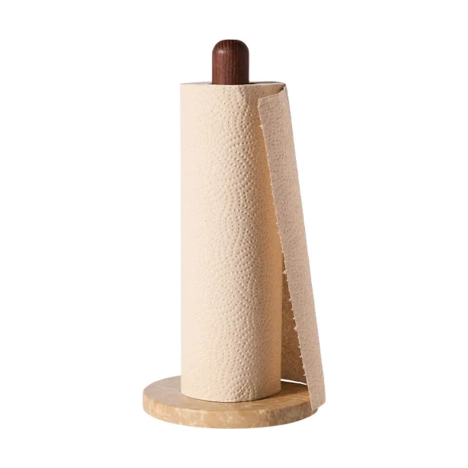 K b Yami K kkenrulleholder Fra Muubs H 31 Cm Asketr marmor Brun 