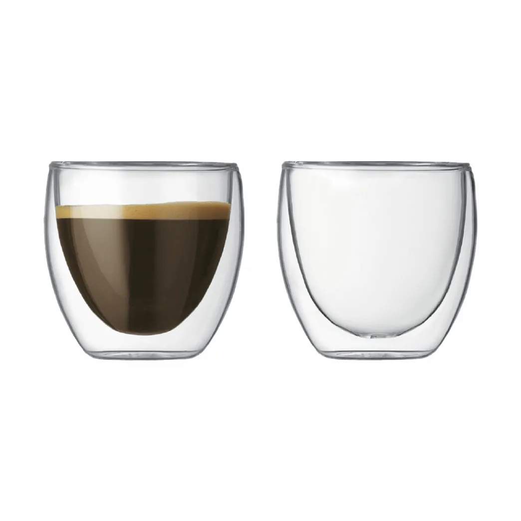 Bodum - Pavina Dobbeltvægget Espressoglas - 2 stk. - - Borosilikat glas Klar | Imerco