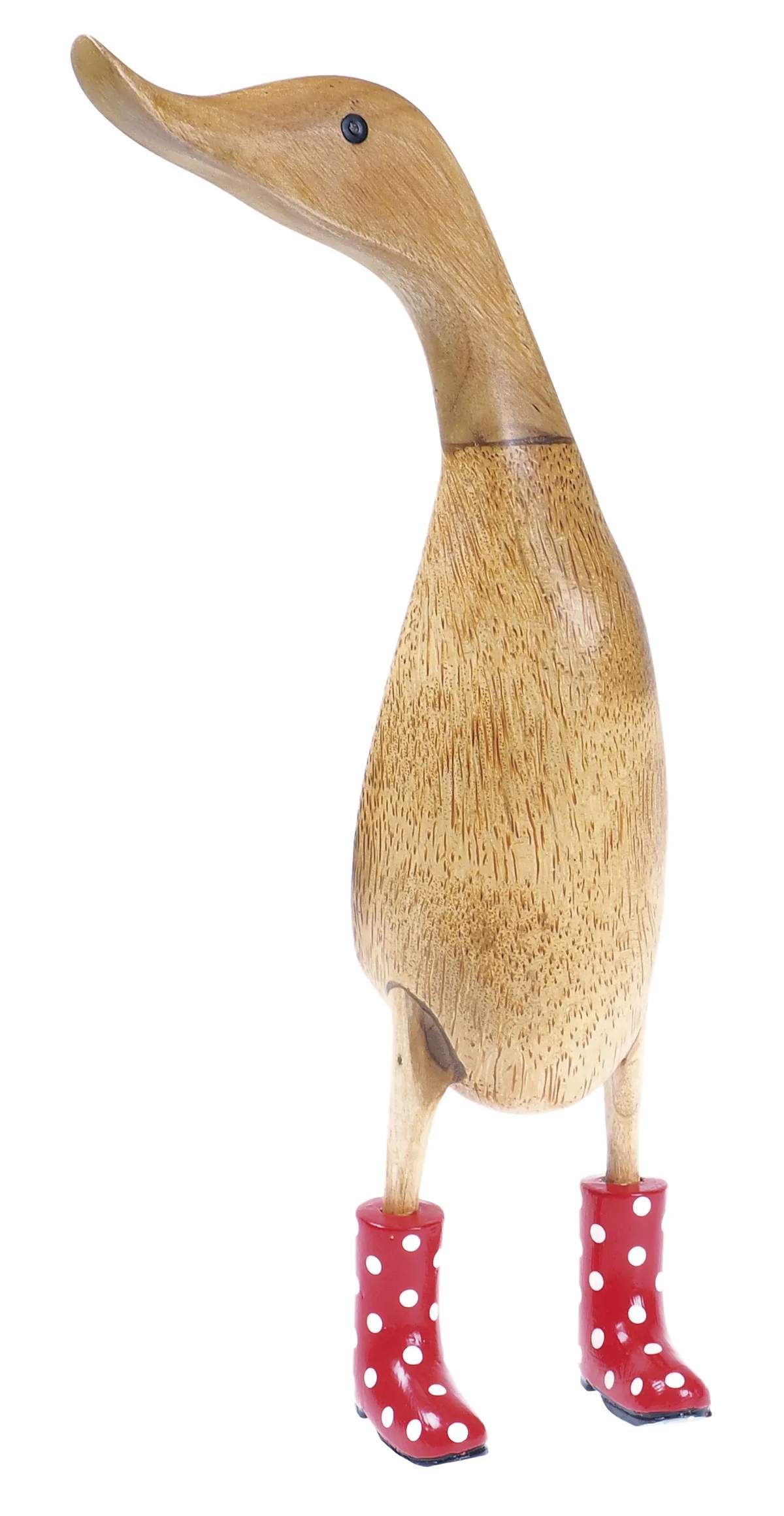 Edo - Duck And m. prikket støvle - H 30 cm – Bambus – Prikket/træ | Imerco