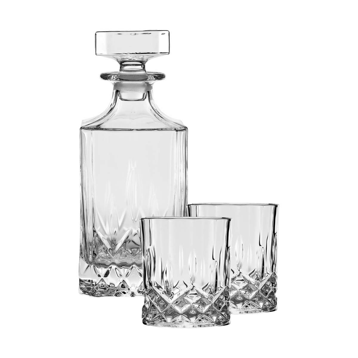tragedie Seaside lov Lyngby Glas - Lounge Whiskysæt - 3 dele - 31/75 cl - Krystalglas - Klar |  Imerco