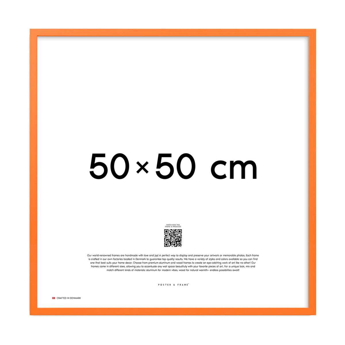 Ramme, orange, large
