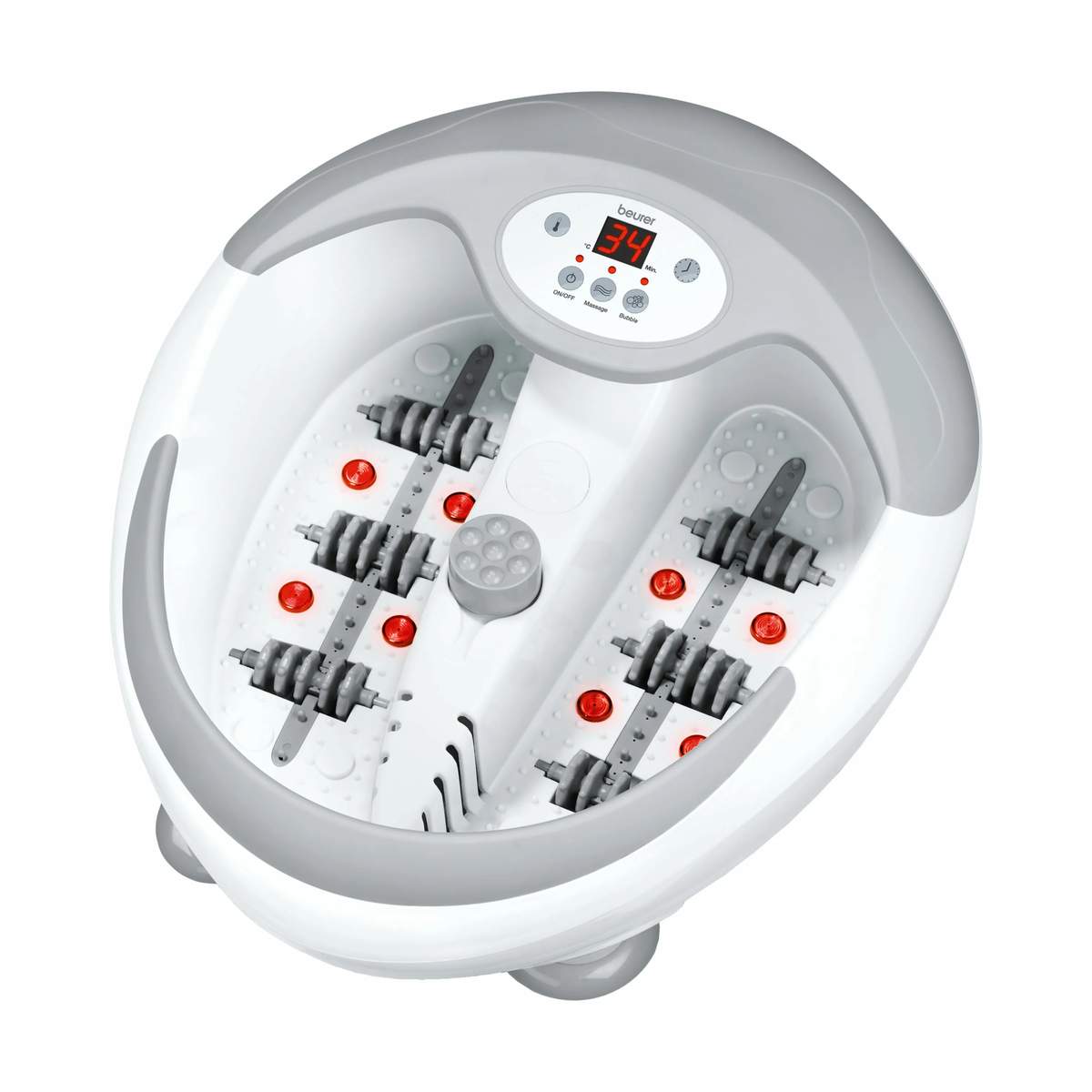 Beurer - Fodspa Deluxe FB 50 - Vibrations- og boblemassage – Magnetfelt terapi Infrarødt | Imerco