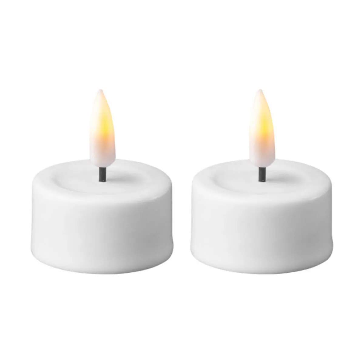 Deluxe Homeart led Real Flame LED Fyrfadslys - 2 stk.