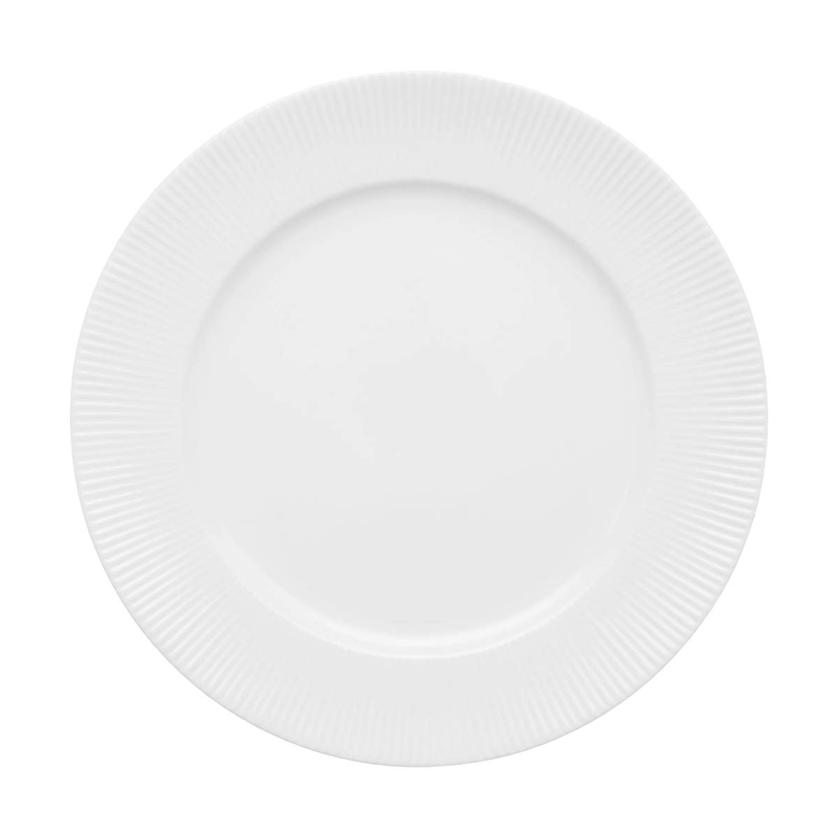 Aida Groovy Middagstallerken - Ø 27 cm - Porcelæn - Hvid