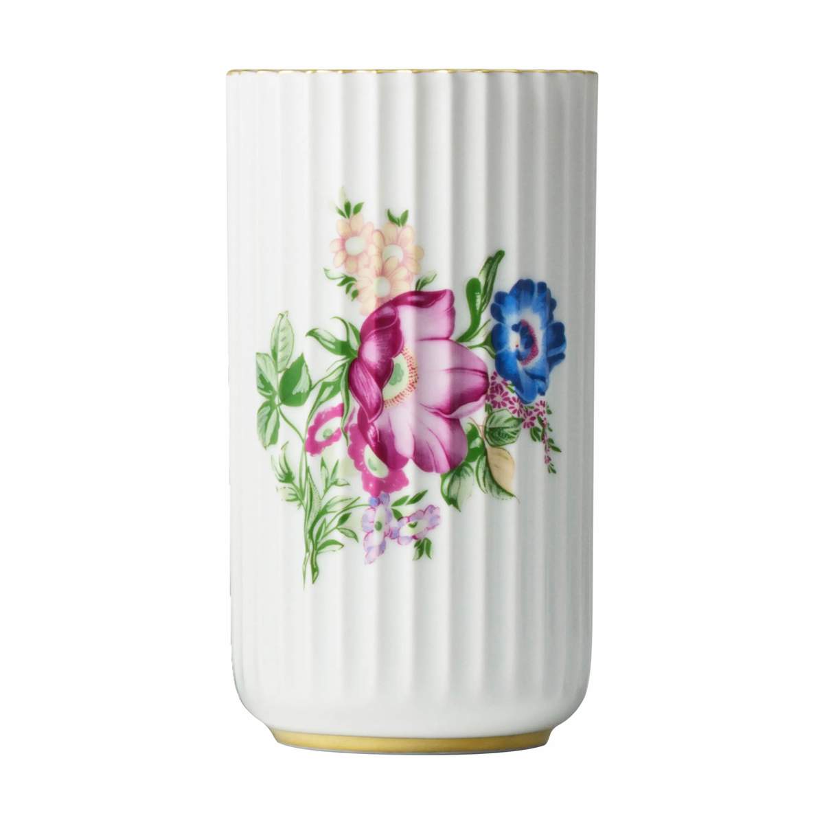 Porcelæn - Vase - Blomster - H 15 cm - Porcelæn - Hvid | Imerco