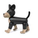 Novoform Dyrefigurer Figur - Hund Charlie i Sort/natur, 1