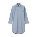 Lexington Pyjamas Icons Pyjamasskjorte Organic Dame i Blue/White, S, 1