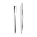 Georg Jensen Bestiksæt Arne Jacobsen Bestiksæt Forret/Dessert - 8 dele i Mat/Stål, 8 stk., 1