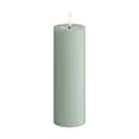 Deluxe Homeart LED-lys Real Flame LED Bloklys i Salvie grøn, 15 cm, 1