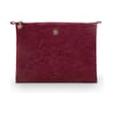PIP Studio Toilettasker Quilt Flad Kosmetiktaske - Large i Dark Red, 1