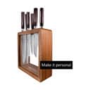 THE CUSTOM CHEF™ Knivblokke med knive Cuisine::pro® Damashiro® EMPEROR Cuisine::pro Damashiro EMPEROR Mokuzai Knivblok - 7 dele i Brun/klar, 1